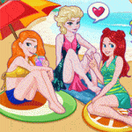 เกมส์แต่งตัวสาว3คน A Beach Day