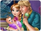 เกมส์ครอบครัวแอนนาเลี้ยงลูก Anna and Kristoff Baby Feeding