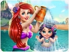 เกมส์อาบน้ำลูกสาวนางเงือก Ariel Baby Wash