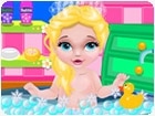 เกมส์อาบน้ำให้เจ้าหญิงเอลซ่า Baby Elsa Bubble Bath