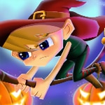 เกมส์แม่มดขี่ไม้กวาด Bullet Time Witch