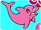 เกมส์ระบายสีปลาโลมา Cute Dolphin Coloring Game