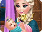 เกมส์เอลซ่าเลี้ยงลูกน้อย Elsa Baby Caring Game