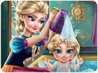 เกมส์เอลซ่าอาบน้ำลูก Elsa Baby Wash