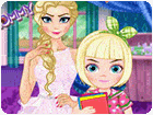 เกมส์แต่งหน้าให้คุณแม่เอลซ่ากับลูก Elsa Modern Mommy