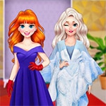 เกมส์แต่งตัวเอลซ่ากับแอนนา Elsa with Anna Dress Up