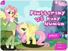 เกมส์แต่งตัวฟลัตเตอร์ชายเป็นคน Fluttershy Pony Vs Human