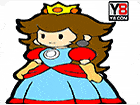 เกมส์ระบายสีเจ้าหญิงมาริโอ้ Mario Princess Coloring Game