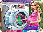 เกมส์ช่วยคุณแม่ตั้งท้องซักผ้า Mommy Laundry Day Game