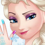เกมส์ทำเล็บเอลซ่า Queen Elsa Nail Designs