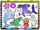 เกมส์ระบายสีปลาทะเล Sea Animals Online Coloring