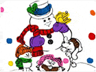 เกมส์ระบายสีตุ๊กตาหิมะ Snowman Coloring Book Game