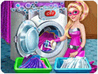 เกมส์ซุปเปอร์บาร์บี้ซักผ้า Super Barbie Washing Capes Game