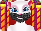 เกมส์โกนหนวดแมวพูดได้ Talking Angela Grooming