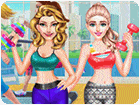 เกมส์แต่งตัวสาว2คนไปออกกำลังกายที่ยิม Ailsa And Eva Workout Buddies Game