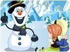 เกมส์เอลซ่าอันนาสร้างตุ๊กตาหิมะ Anna and Elsa Build Snowman