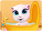 เกมส์อาบน้ำให้แมวน้อยแองเจล่า Baby Angela Bathing Time Game