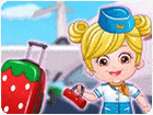 เกมส์แต่งตัวสาวน้อยเป็นแอร์โฮสเตส Baby Hazel Air Hostess Dressup Game