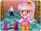 เกมส์แต่งตัวฮาเซลเป็นบรรณารักษ์ห้องสมุด Baby Hazel Librarian Dressup Game
