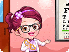 เกมส์แต่งตัวเบบี้ฮาเซลเป็นช่างตัดแว่น Baby Hazel Optometrist Dressup Game