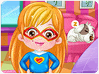 เกมส์แต่งตัวสาวน้อยเป็นซุปเปอร์เกิร์ล Baby Hazel Supergirl Dressup Game