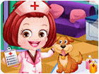 เกมส์แต่งตัวฮาเซลเป็นสัตวแพทย์ Baby Hazel Veterinarian Dressup Game