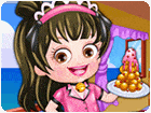 เกมส์แต่งตัวสาวน้อยเป็นพนักงานเสิร์ฟ Baby Hazel Waitress Dressup Game