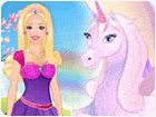 เกมส์แต่งตัวบาร์บี้และม้ายูนิคอร์น Barbie And The Unicorn Game