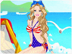 เกมส์แต่งตัวบาร์บี้ชุดว่ายน้ำสุดเซ็กซี่ Barbie Colorful Swimsuits Dress Up Game