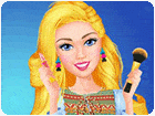 เกมส์บาร์บี้แต่งหน้าที่บ้าน Barbie Homemade Makeup Game