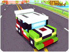 เกมส์รถแข่งขับรถเก็บเหรียญทองชิลๆบนถนนหลวง Blocky Highway Game