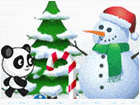 เกมส์แพนด้าวิ่งผจญภัยเมืองคริสต์มาส Christmas Panda Run Game
