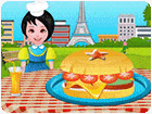 เกมส์ทำแฮมเบอร์เกอร์ฝรั่งเศส Cooking French Burger Game