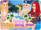 เกมส์เจ้าหญิงไปเที่ยวปาร์ตี้พักร้อน Disney College Spring Break Parties