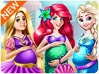 เกมส์แต่งตัวเจ้าหญิงดิสนีย์คลอดลูก Disney Princess Maternity Dress