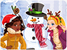 เกมส์แต่งตัวสาวน้อยไปปั้นตุ๊กตาหิมะ Do You Wanna Build A Snowman?