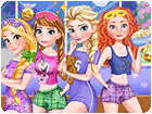 เกมส์แต่งตัวเจ้าหญิงดิสนีย์4คนปาร์ตี้ชุดนอน Eliza Royal Pj Party