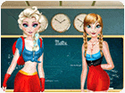 เกมส์แต่งตัวเอลซ่ากับแอนนาไฮสคูลแฟชั่น Elsa And Anna Highschool Fashion Game