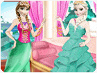 เกมส์แต่งตัวเอลซ่ากับแอนนาไปงานปาร์ตี้ Elsa And Anna Party Game
