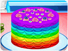 เกมส์เอลซ่าทำเค้กสายรุ้ง Elsa Cooking Rainbow Cake Game