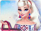 เกมส์แต่งตัวเจ้าหญิงเอลซ่ากับกระเป๋าใบสวย Elsa Tassel Design