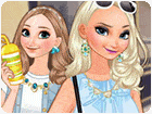 เกมส์เสริมสวยเอลซ่ากับแอนนาไปช็อปปิ้ง Elsa and Anna Go Shopping Game