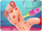 เกมส์คุณหมอรักษาคนไข้ได้รับบาดเจ็บที่เท้า Foot Doctor Game