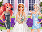 เกมส์แต่งตัวเพื่อนเจ้าสาวแอเรียลเอลซ่าและเจ้าสาวแอนนา Frozen And Ariel Wedding Game