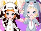 เกมส์แต่งตัวเจ้าหญิงหิมะในชุดนอน Frozen Baby Bedtime Caring