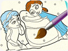 เกมส์ระบายสีโฟรเซ่นตอนเด็ก Frozen Coloring Book Game
