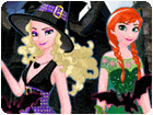 เกมส์แต่งตัวเอลซ่ากับแอนนาในวันฮาโลวีน Frozen Halloween Game