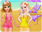 เกมส์เอลซ่ากับแอนนาไปเที่ยวซัมเมอร์ Frozen Sister Summer Vacation Game