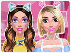 เกมส์แต่งหน้าสาวสวย2คน Futuristic Girls Makeover Game