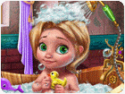 เกมส์อาบน้ำลูกเจ้าหญิงผมทอง Goldie Baby Bath Care